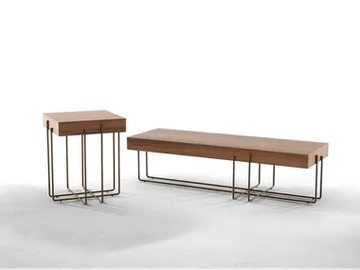 CRUZ - Low wooden coffee table by Tonin Casa - view 2